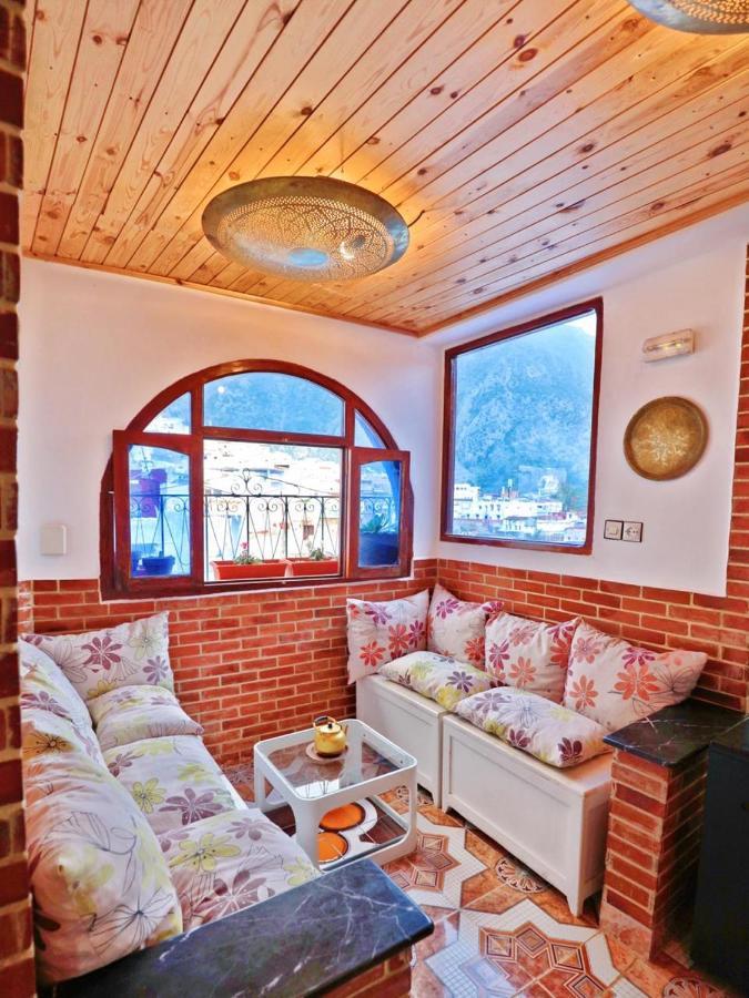 Aymane Rooftop Budget Panoramic Hotel Chefchaouen Eksteriør bilde